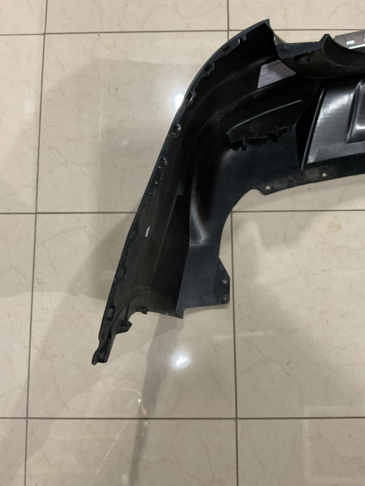 Rear Bumper Cover Black Nissan Rogue S SL SV 2014-16 85022-5HA0A OEM
