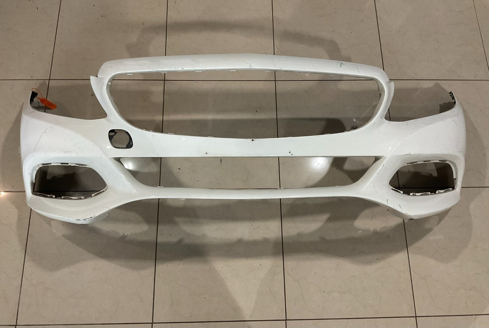 Front Bumper Cover White 2015-2018 Mercedes C Class C300 a 205 885 0125 OEM