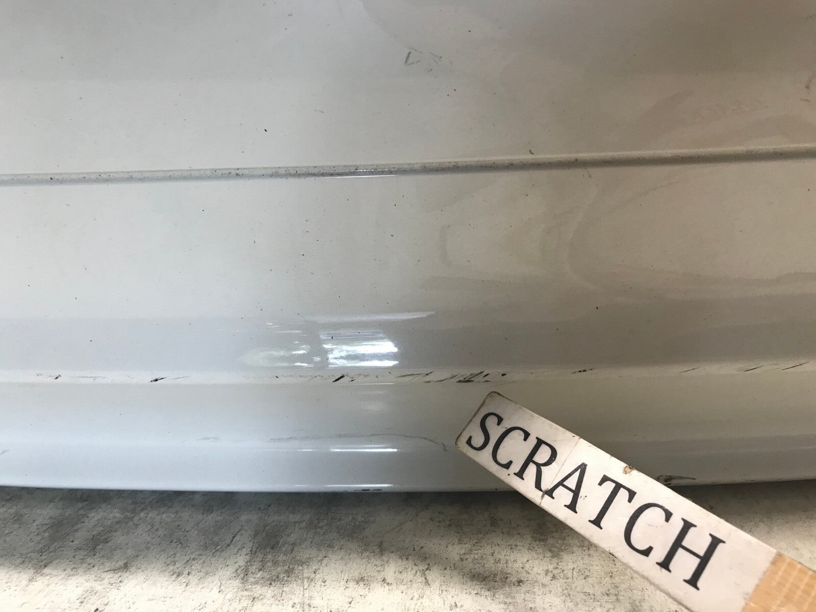 Rear Bumper Cover White BMW 323 Series 323i Sedan 2009 2010 51127202686 OEM