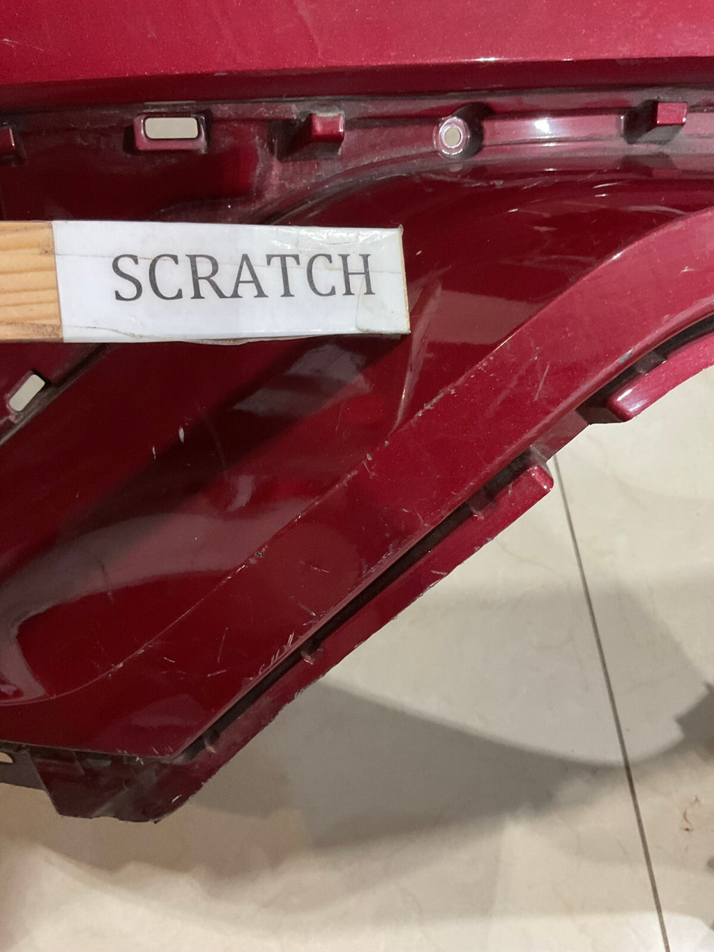 Rear Bumper Cover Red 2018 Toyota C-HR Base/XLE/XLE Premium 52159+F4010 OEM