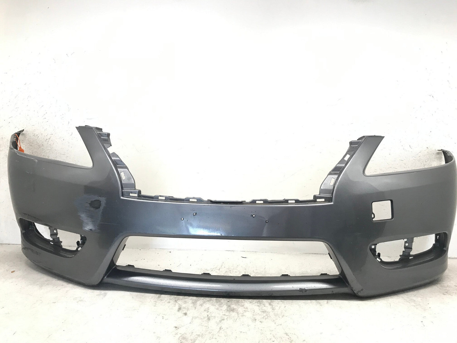 Front Bumper Cover Gray Nissan Sentra 2013-2015 62022-3SH0H OEM