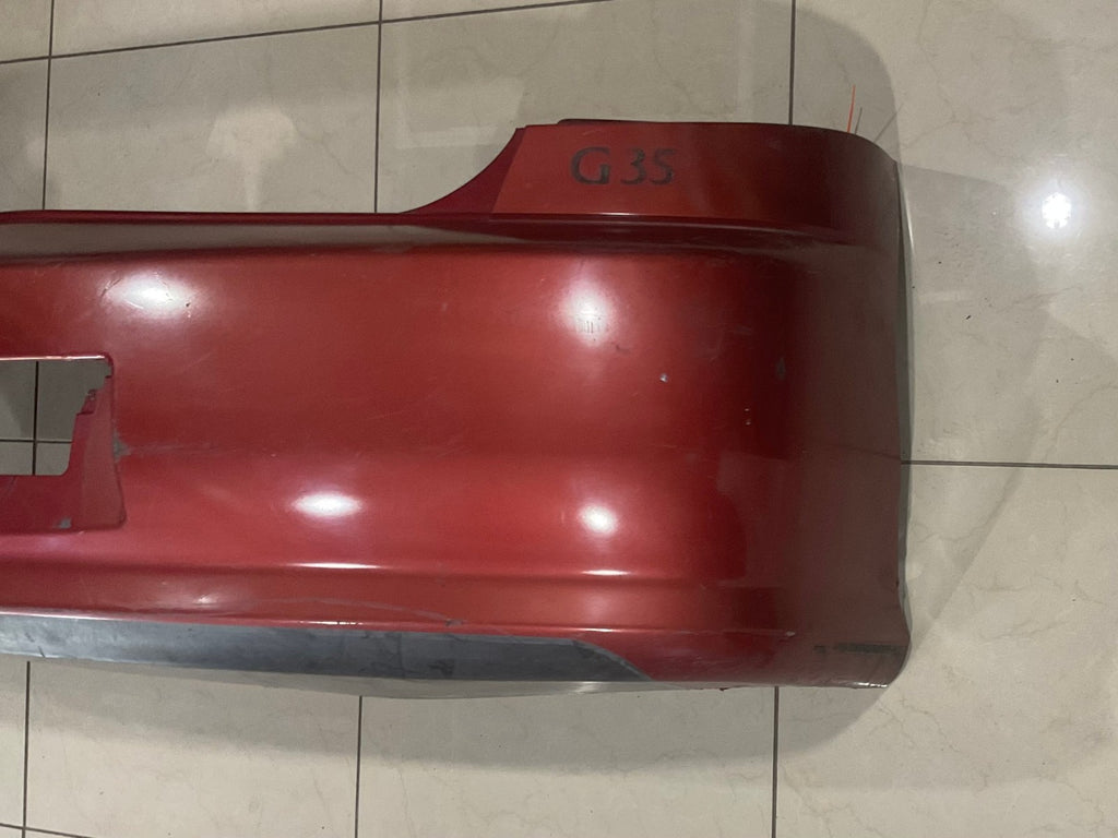 Rear Bumper Cover Red 2005-2006 Infiniti G35 Sedan 82022+AC740 OEM