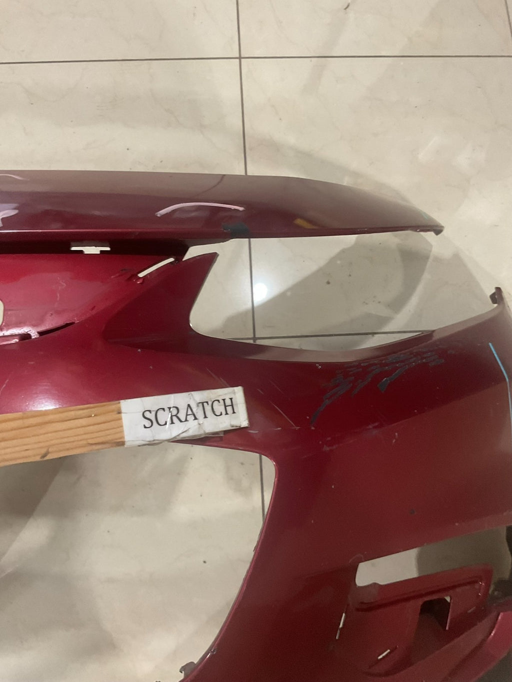 Front Bumper Cover Red Chevy Malibu 16-18 CAPA