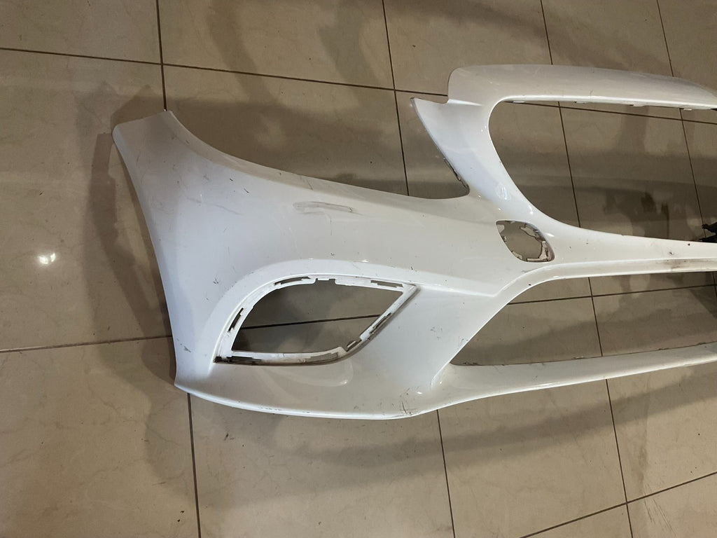 Front Bumper Cover White 2019-2021 Mercedes Benz C-Class W205 a205+885+19+01 OEM