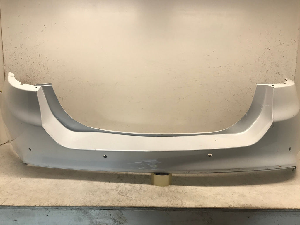 Rear Bumper Cover White Ford Fusion 2013-2018 w/Sensor Holes DS73-17906-AEW OEM