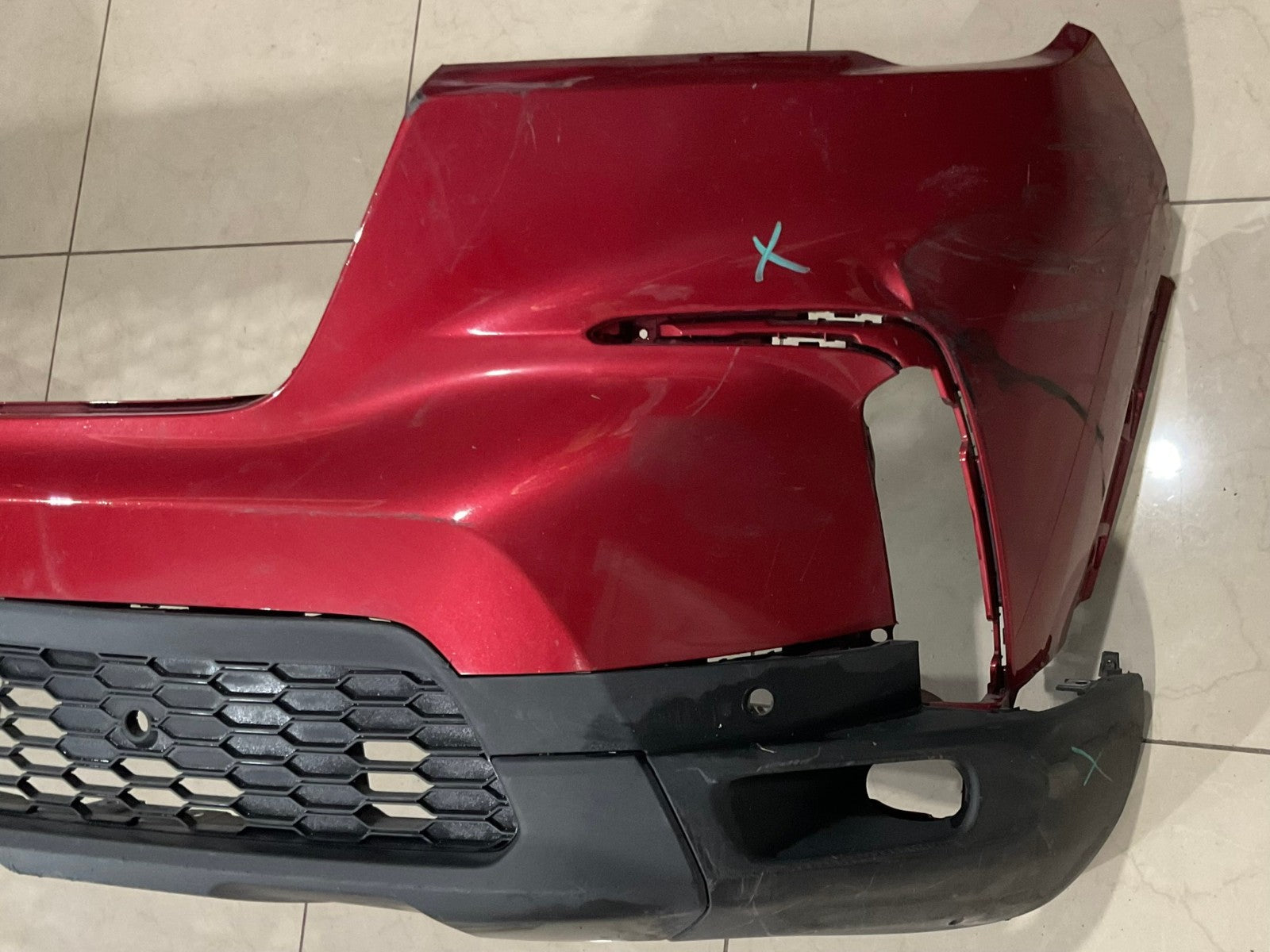 Front Upper Bumper Cover Red Honda Pilot 2023-2024 71101+T90+A000 OEM