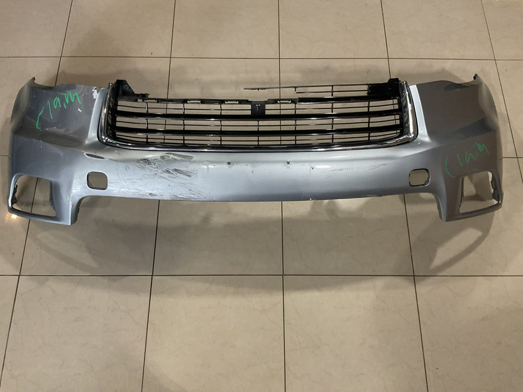 Front Bumper Cover Silver Toyota Highlander LE Lted Hybrid 14-16 52119+0e220 OEM