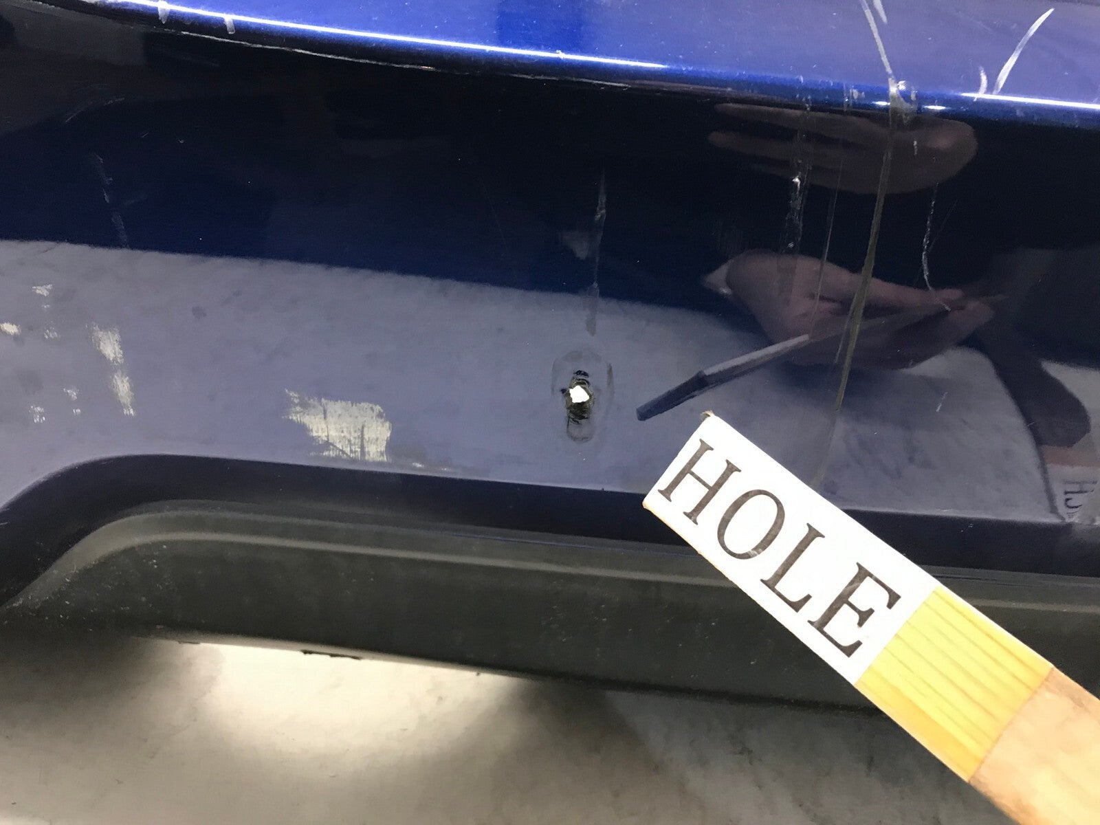Rear Bumper Cover Blue Nissan Sentra S SL SV FE 2016-2018 85022-3YU0H OEM