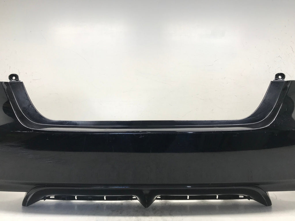 Rear Bumper Cover Toyota Camry SE XSE Hybrid SE w/Sensor Holes Black 18-19 OEM