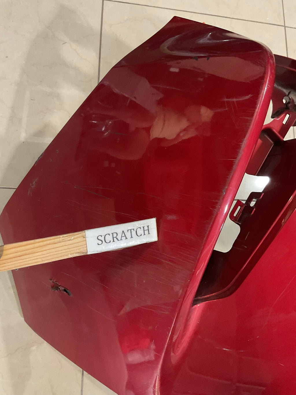 Rear Bumper Cover Red Toyota Prius Two Three Four 16-18 52159-47110 OEM
