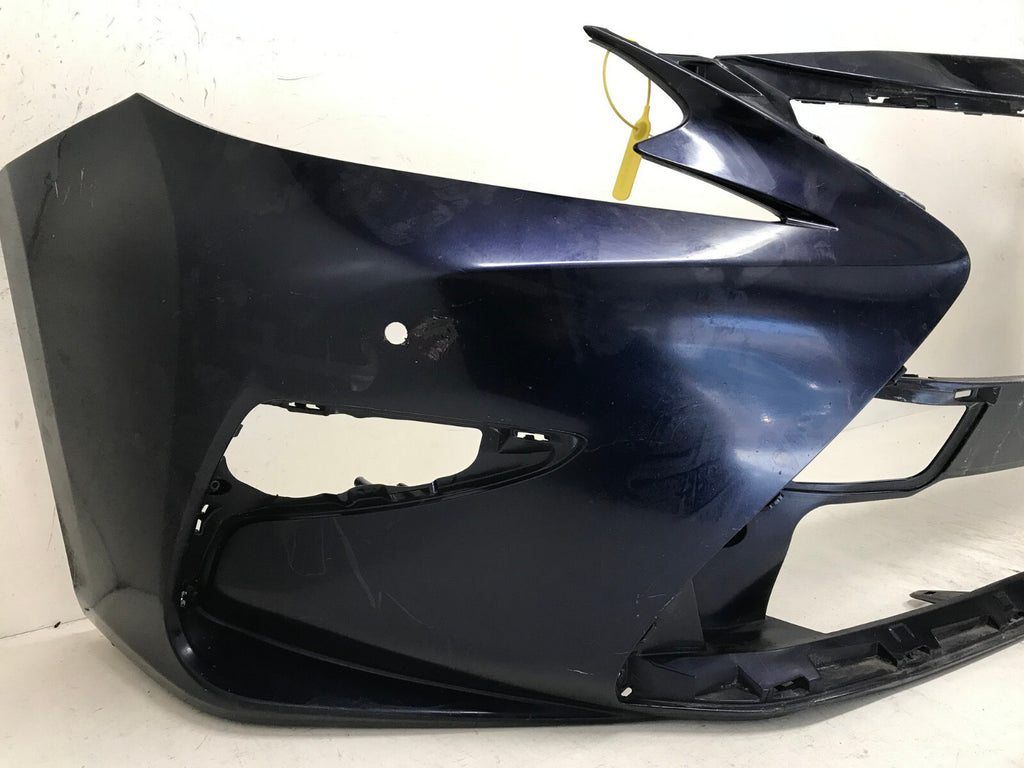 Front Bumper Cover Lexus ES350/ES300H Base w/Sensor Holes Black 2016-2018 OEM