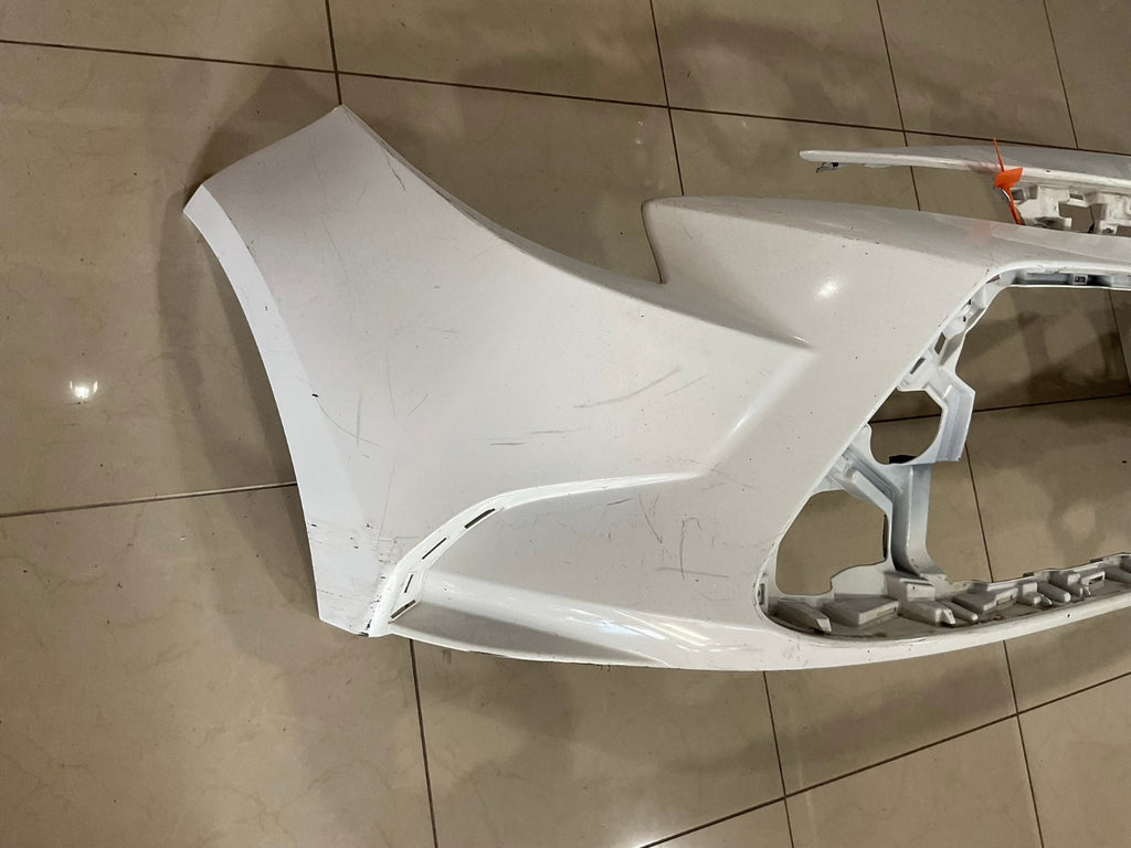 Front Bumper Cover White 2020-2025 Toyota Corolla L LE XLE CAPA