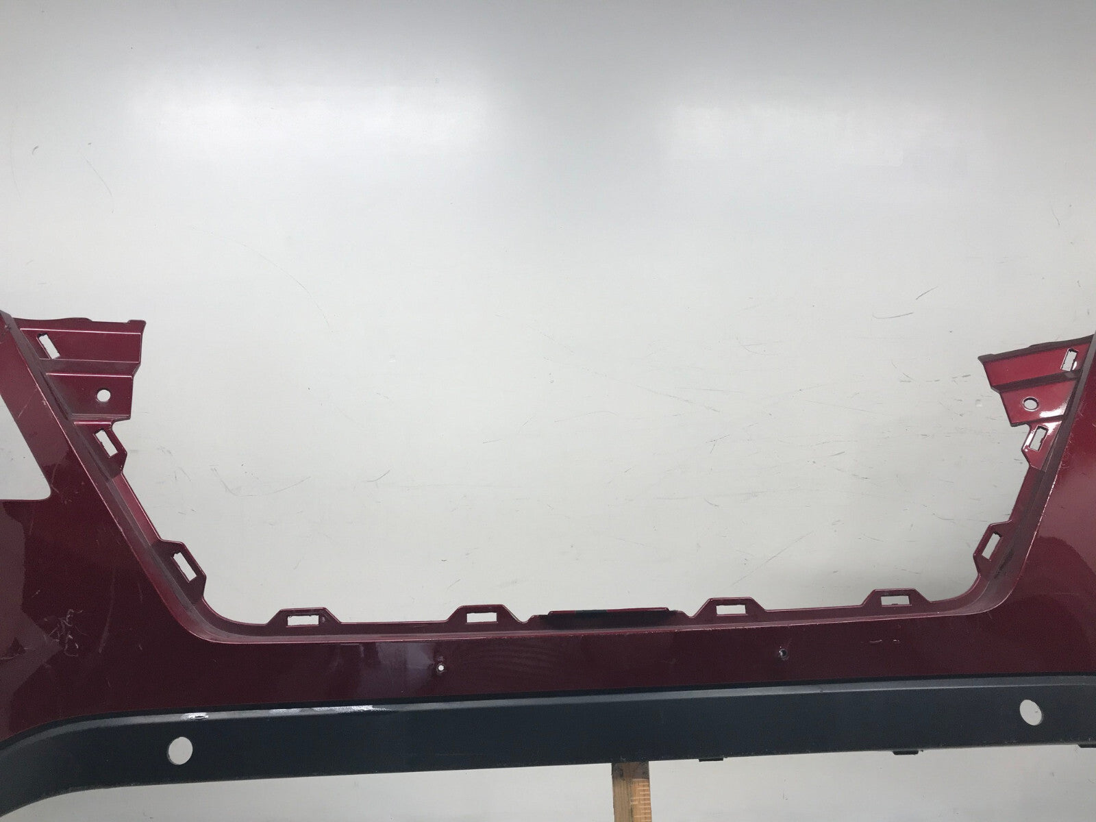 Front Bumper Cover Red 21-23 Nissan Rogue Sport S/SL/Platinum w/Sensor Holes OEM