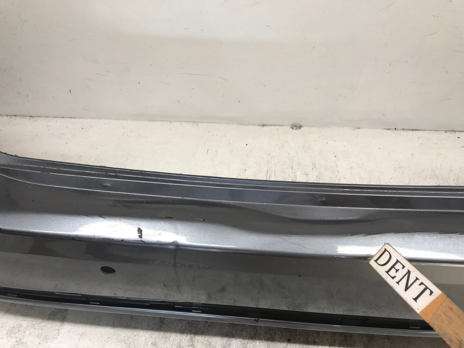 Rear Bumper Cover Gray 2020 2021 Nissan Sentra S/SV w/Sensor Holes OEM