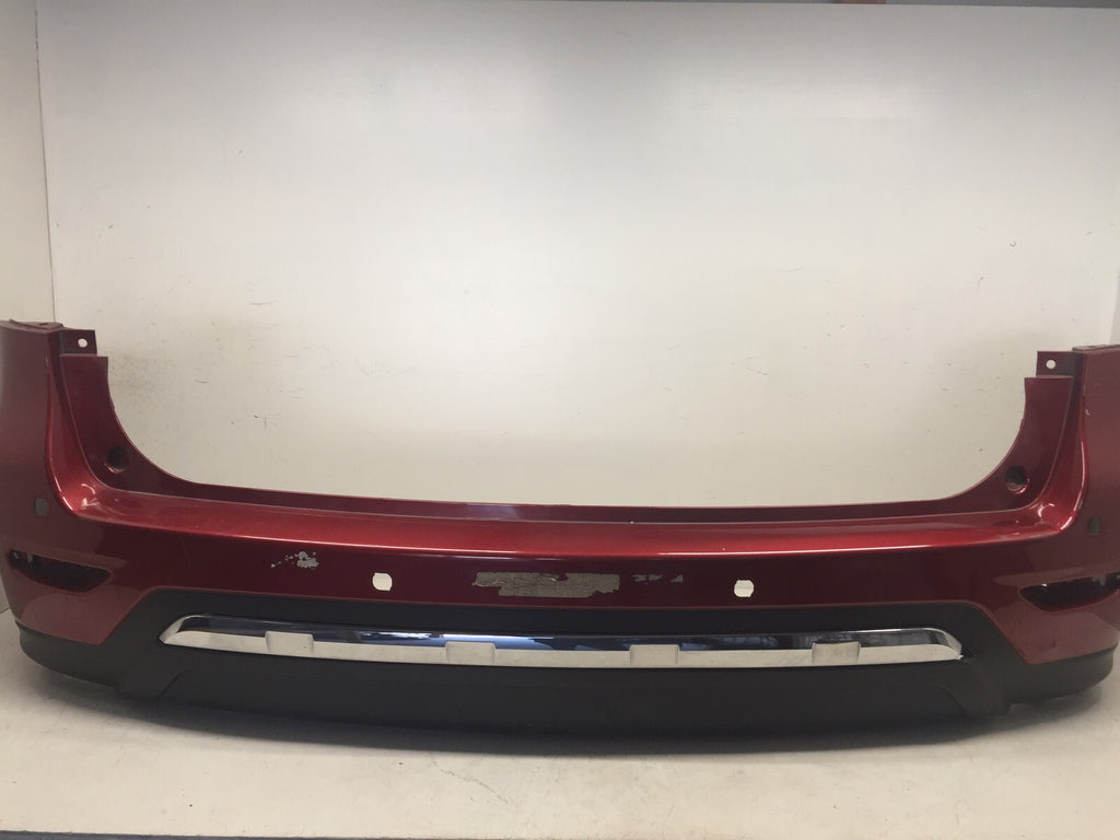 Rear Bumper LOCAL Nissan Pathfinder Platinum SV Hybrid w/Sns Holes 2013-2016 OEM