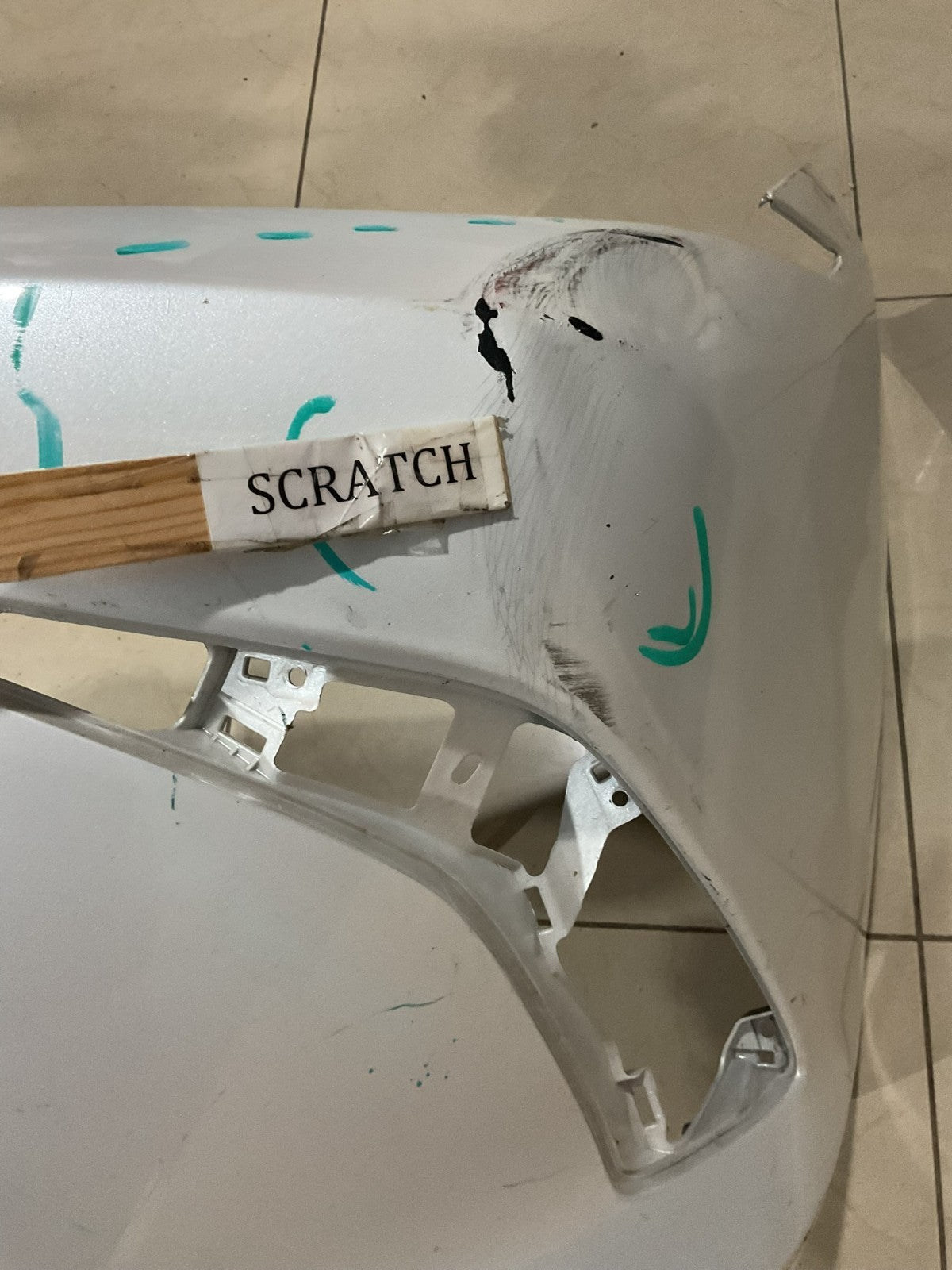Front Bumper Cover White Lexus ES350 Base 2019 CAPA