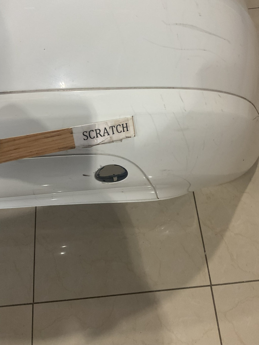 Rear Bumper Cover White 2007-2011 Volkswagen EOS 1q0 807 417 k OEM