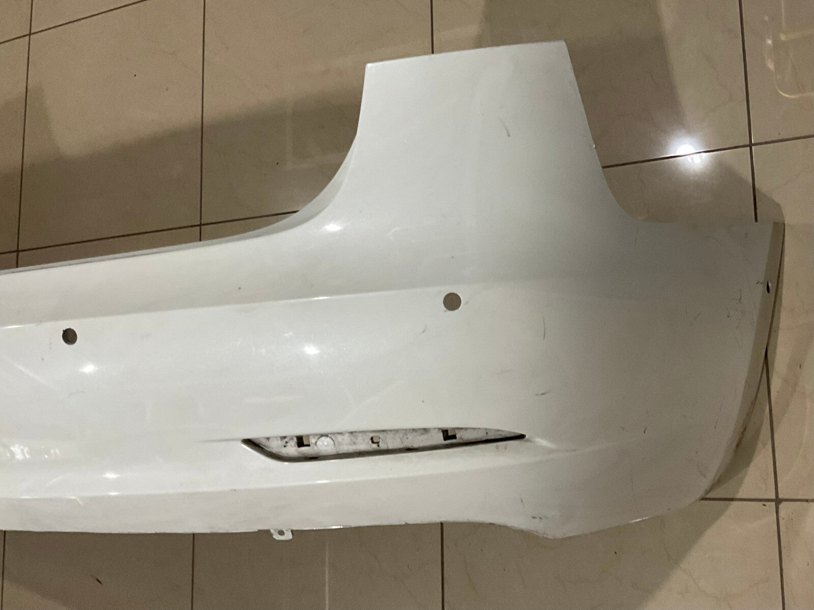 Rear Bumper Cover White 2017 2018 2019 2020 2021 Tesla Model 3 CAPA