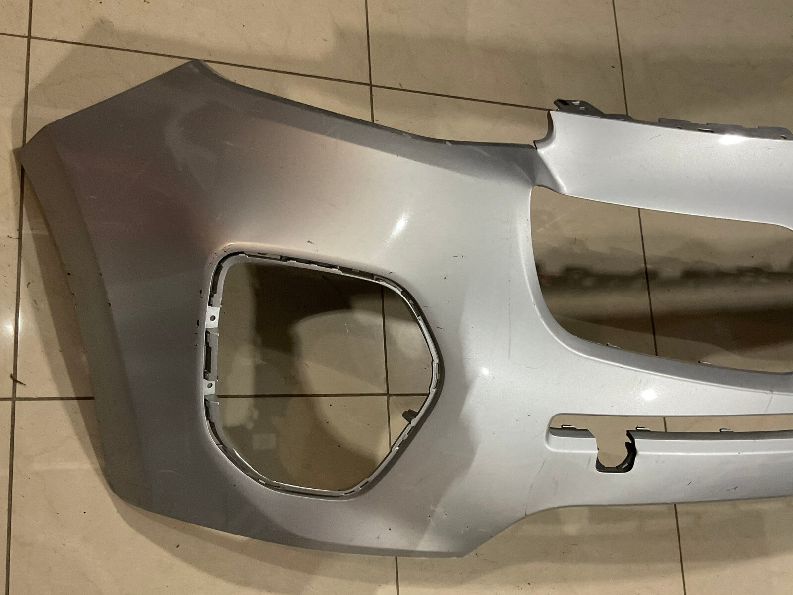 Front Bumper Cover Silver 2017-2019 Kia Sportage CAPA