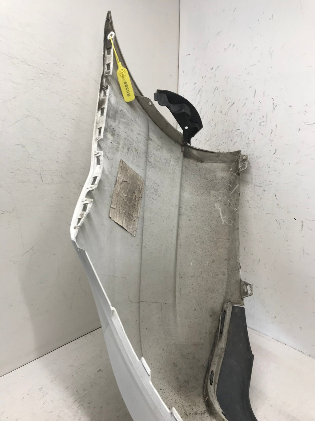 Rear Bumper Cover White 12-14 Mercedes W204 C250 Sport AMG w/Sensor Holes OEM