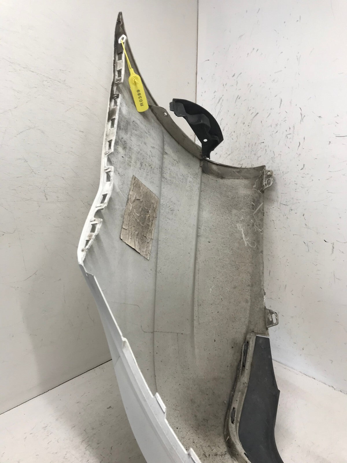 Rear Bumper Cover White 12-14 Mercedes W204 C250 Sport AMG w/Sensor Holes OEM