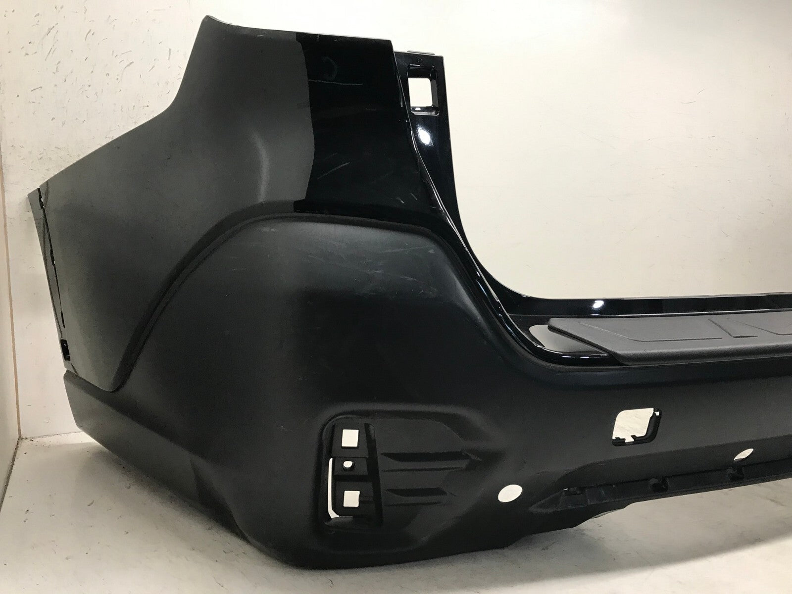 Rear Bumper Cover Black Subaru Outback Base/Touring/Ltd 20-21 w/Sensor Holes OEM