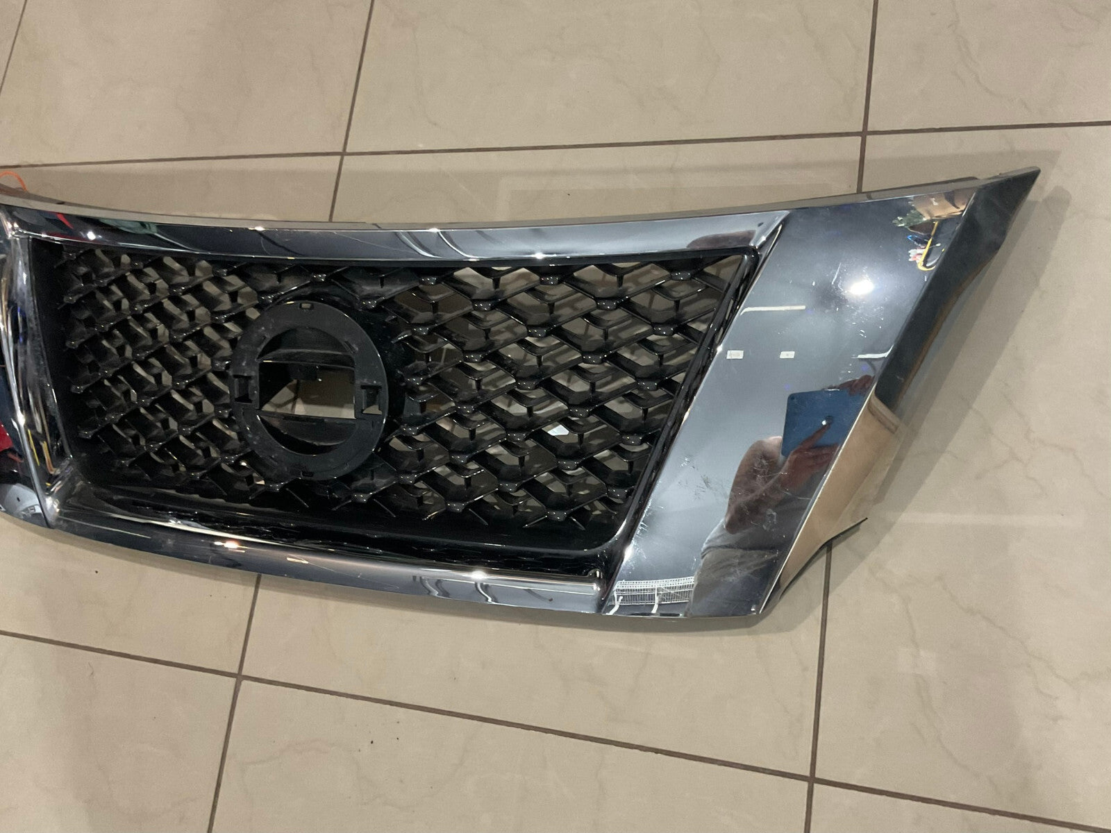 Grille Grill Silver Black 2013-2016 Nissan Pathfinder S SL SV CAPA
