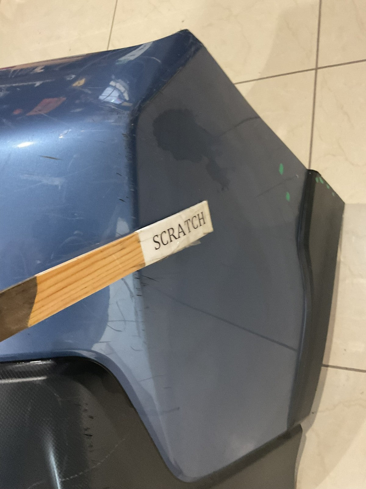 Rear Bumper Cover Blue Subaru CrossTrek 2018 2019 57704FL250 OEM
