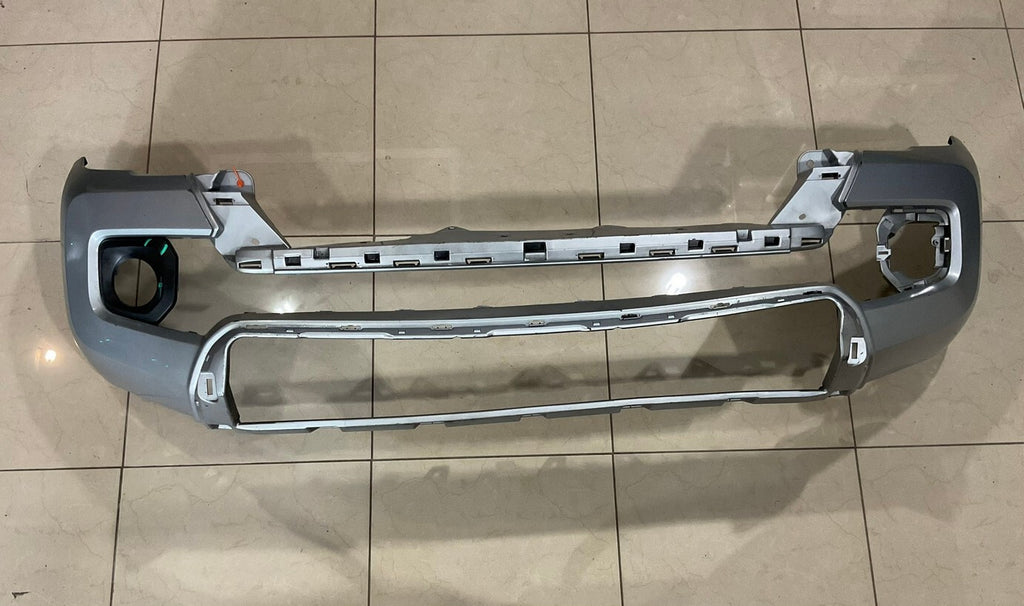 Front Bumper Cover Silver Toyota Tacoma SR SR5 Limited 2016-2019 52119+04220 OEM
