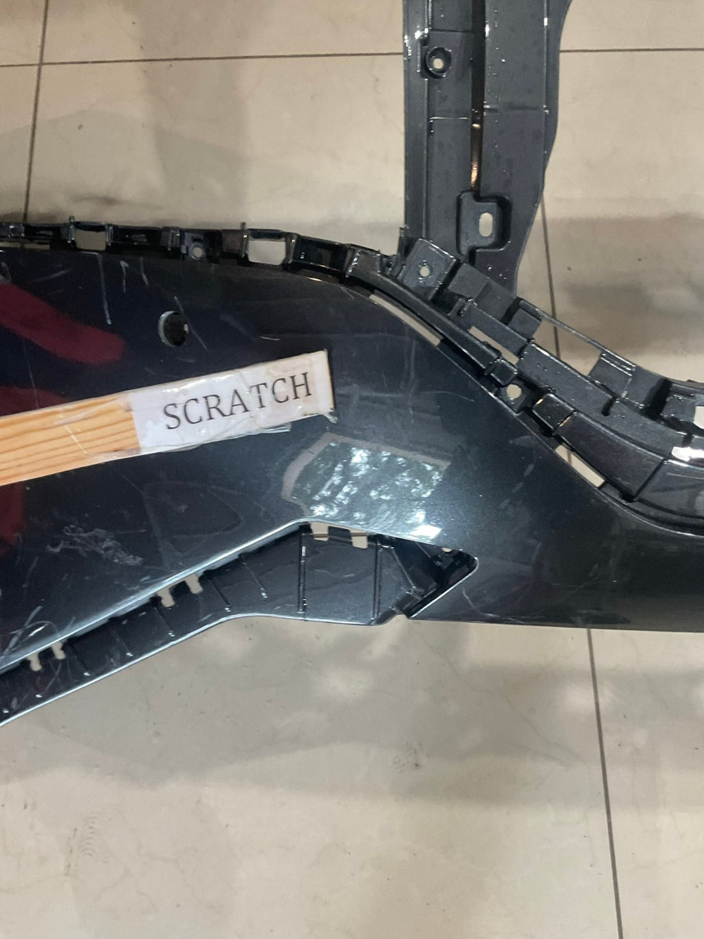 Front Bumper LOCAL Dark Grey Hyundai Santa Fe 2021 2022 2023 86511+S2500 OEM