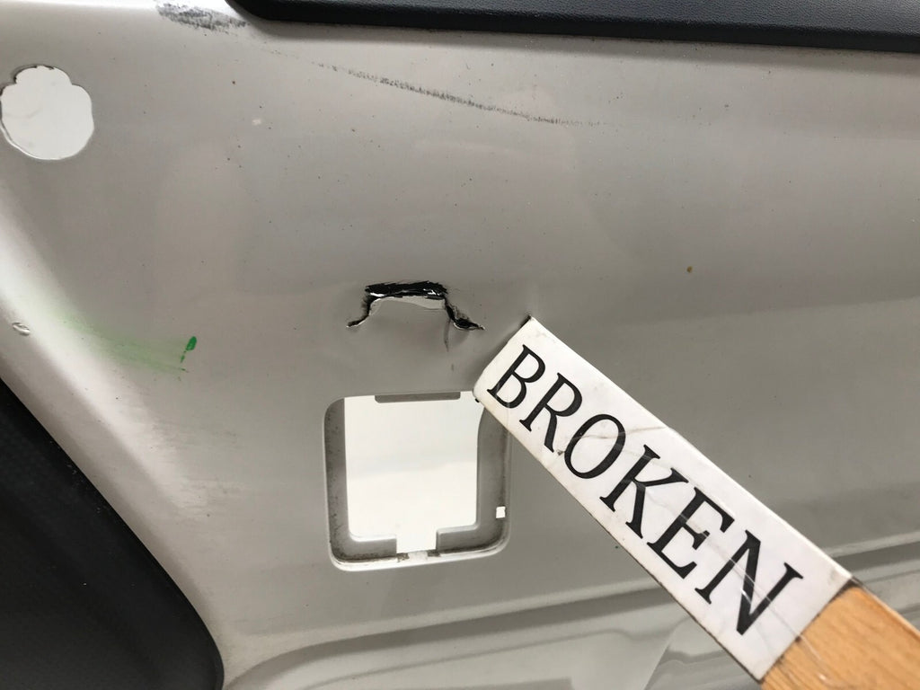 Rear Bumper Cover White Subaru CrossTrek 2018 2019 w/Sensor Holes 57704FL250 OEM