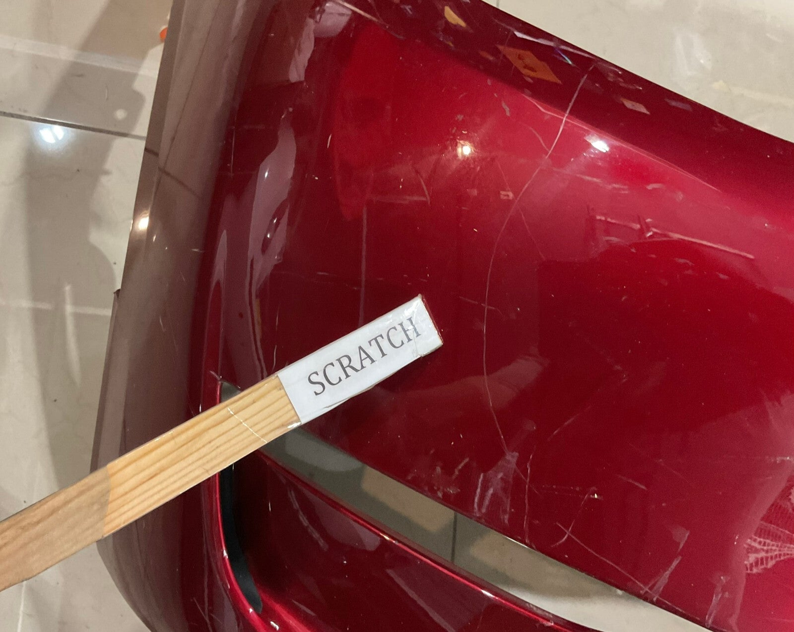 Front Bumper Cover Red 2020-2021 Tesla Model Y 1493741-00-A OEM
