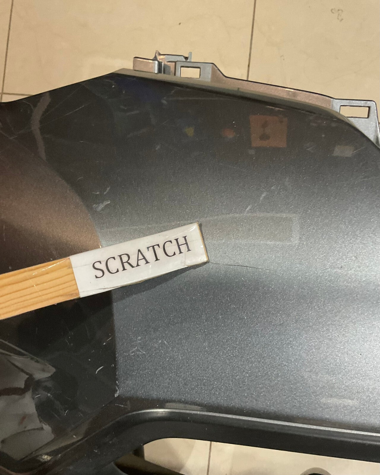 Front Bumper Cover Grey 14-16 Nissan Rouge S SL SV Hybrid 62022-6FK0H OEM
