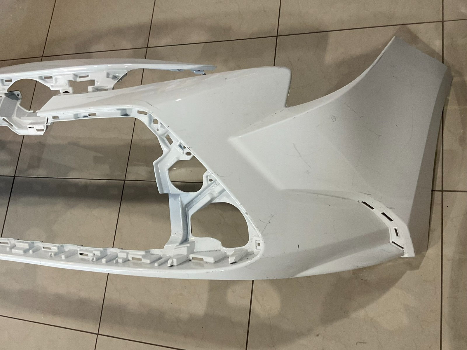Front Bumper Cover White 2020-2022 Toyota Corolla LE CAPA