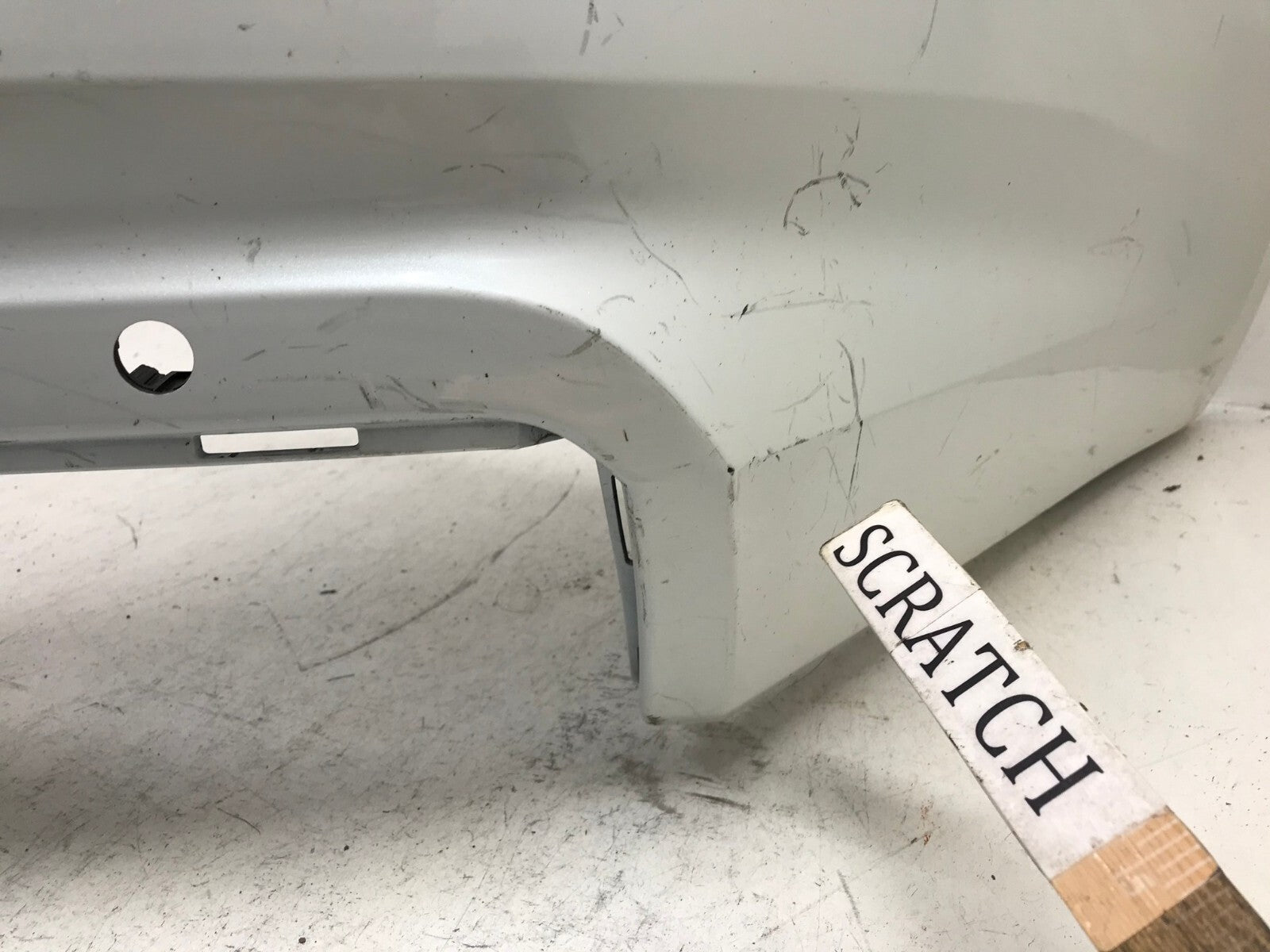 Rear Bumper Cover White Nissan Altima S/SL/SV/SR 2019-2020 w/Sensor Holes OEM