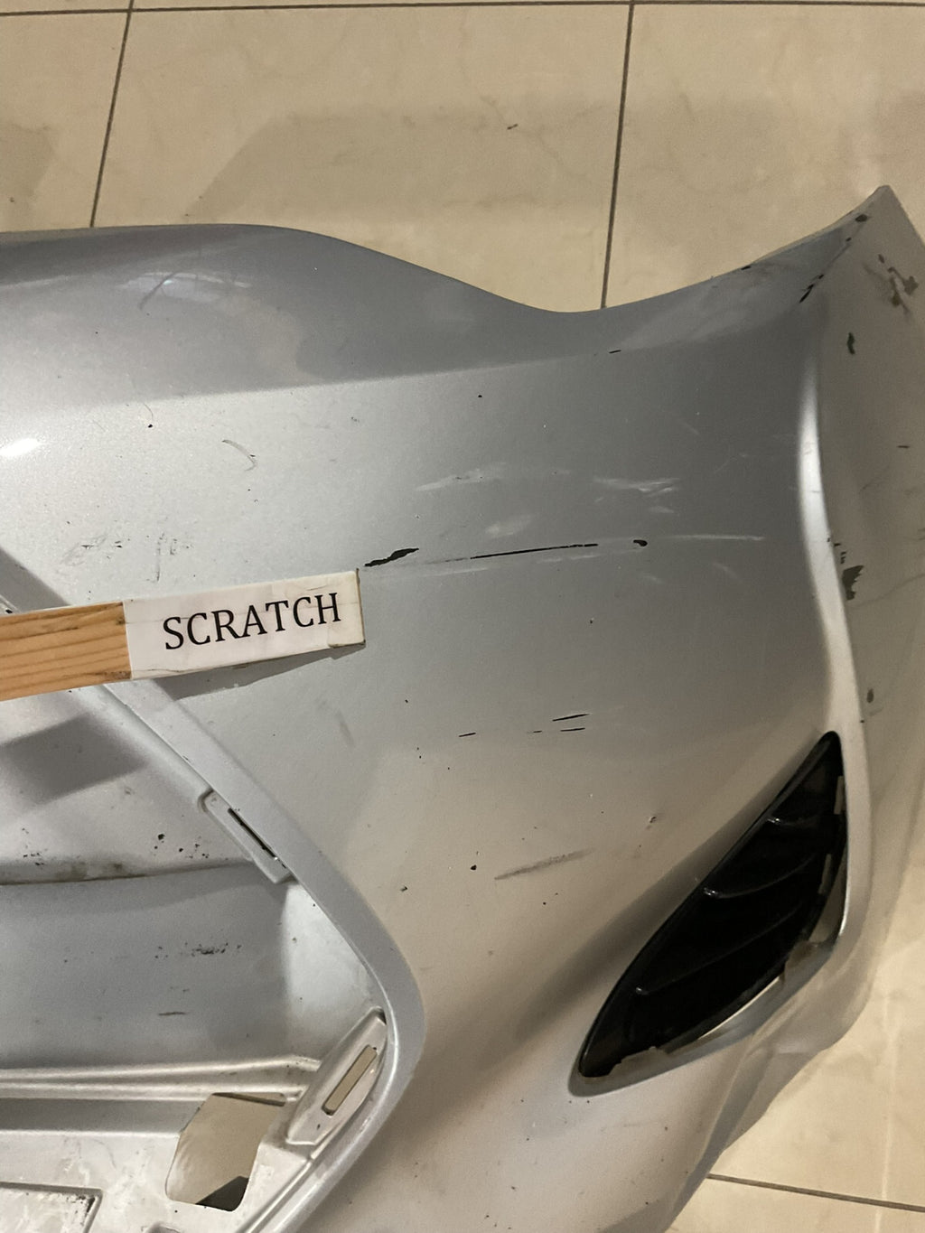 Front Bumper Cover Silver 2017-2018 Toyota Corolla 52119-02L40 OEM