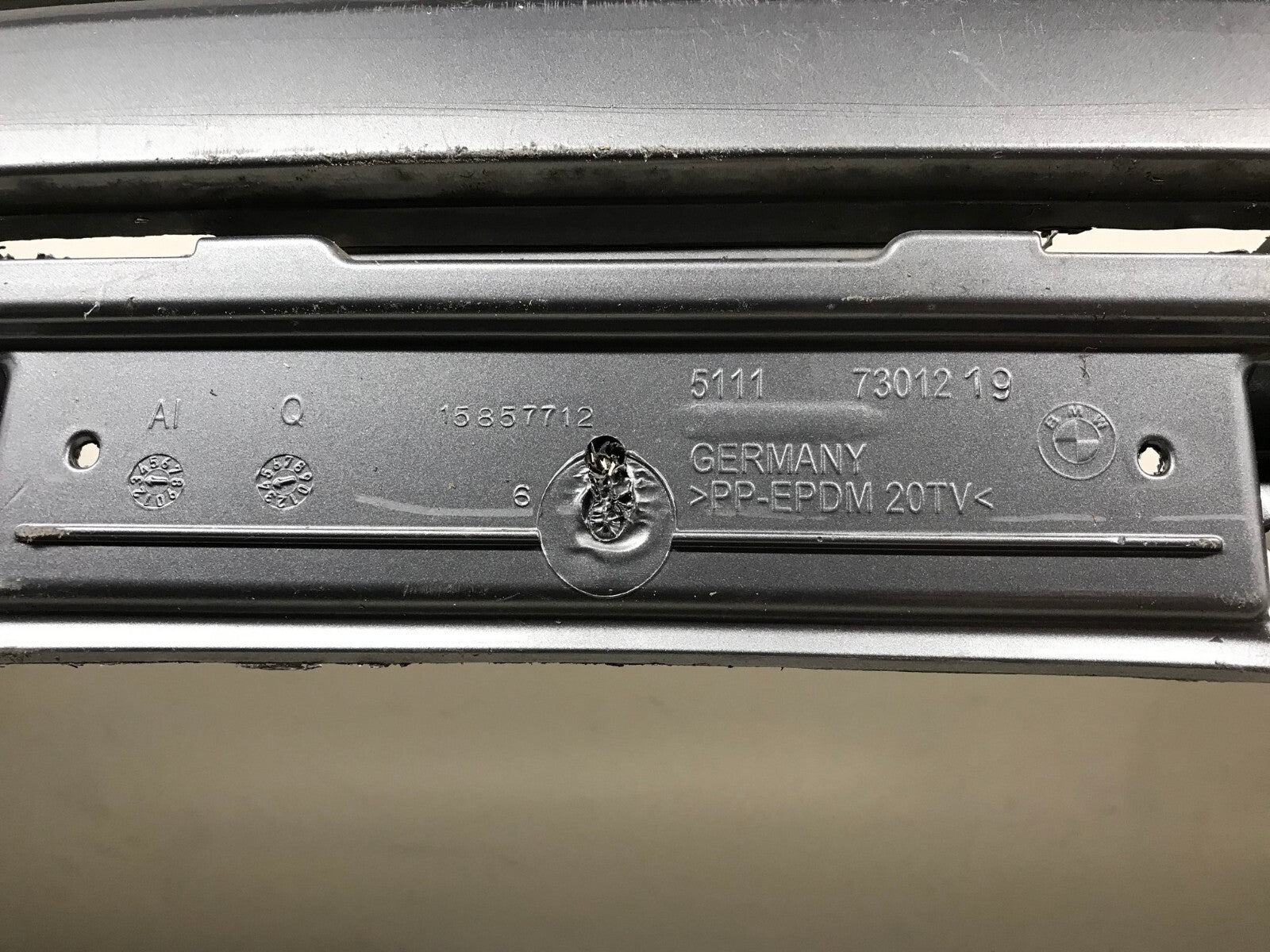 Rear Bumper Cover BMW 740I 740LI 750I 750LI 760LI w/Sensor Holes 13-15 OEM