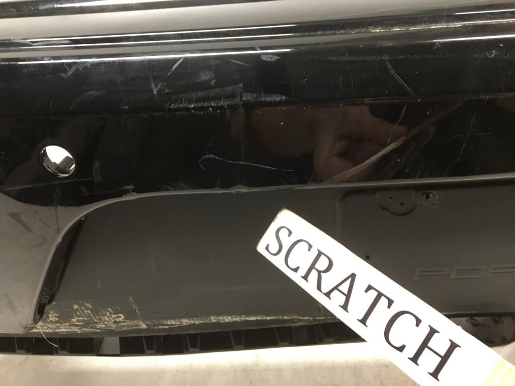 Rear Bumper Cover Porsche Macan Turbo Sport Design w/Sensor Holes 2015-2017 OEM3