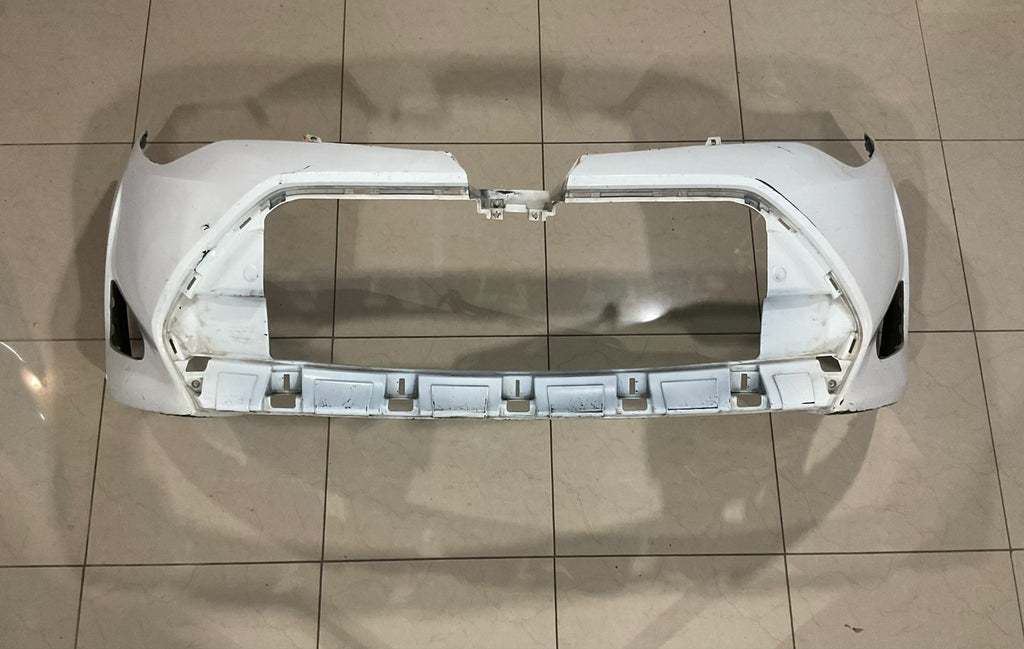Front Bumper Cover White 2017-2018 Toyota Corolla L/LE/Eco/XLE 52119+l2040 OEM