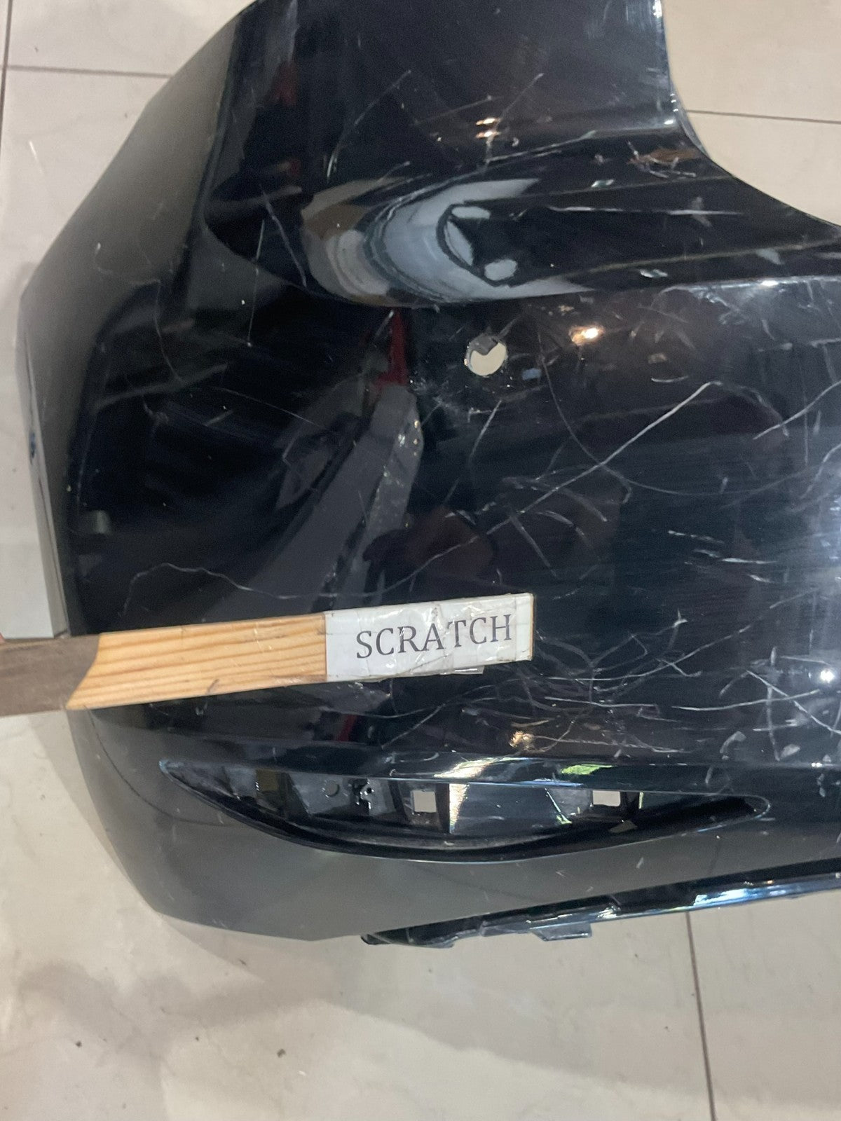 Rear Bumper Cover Black 2017 Volkswagen Golf CAPA