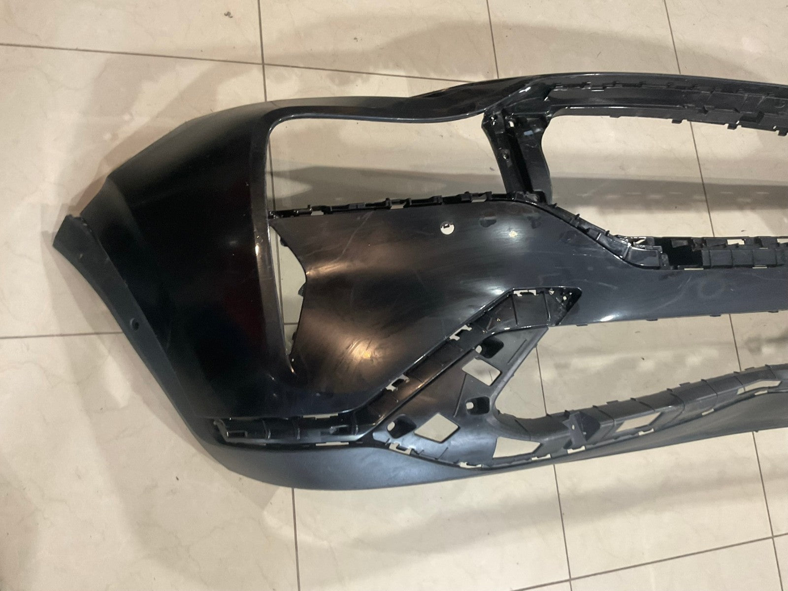 Front Bumper Cover Black 2021 2022 2023 Hyundai Santa Fe CAPA