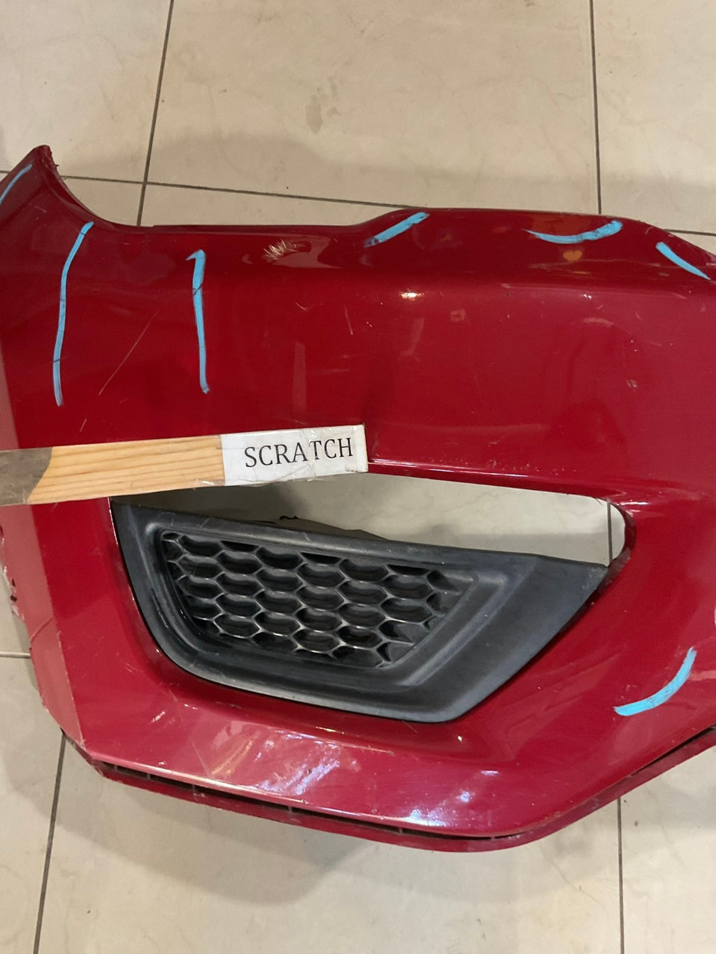 Front Bumper Cover Red 2016-2020 Jeep Compass 5SY47TRMAC OEM