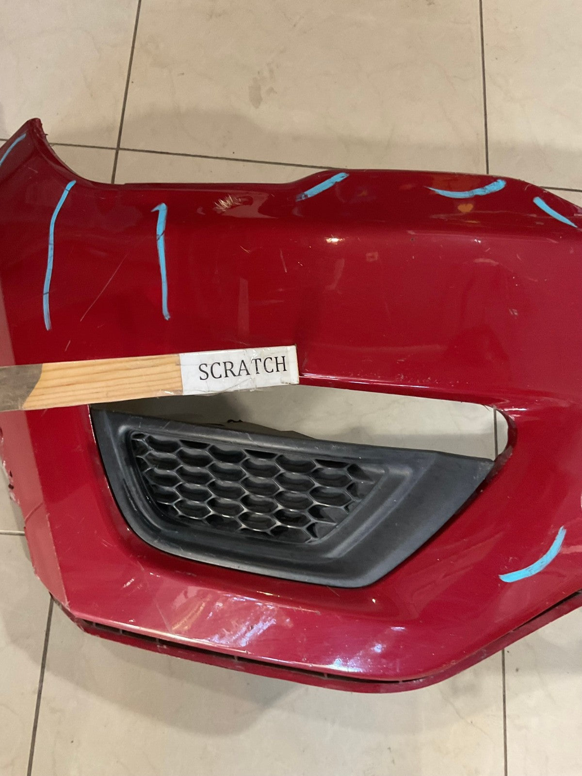 Front Bumper Cover Red 2016-2020 Jeep Compass 5SY47TRMAC OEM