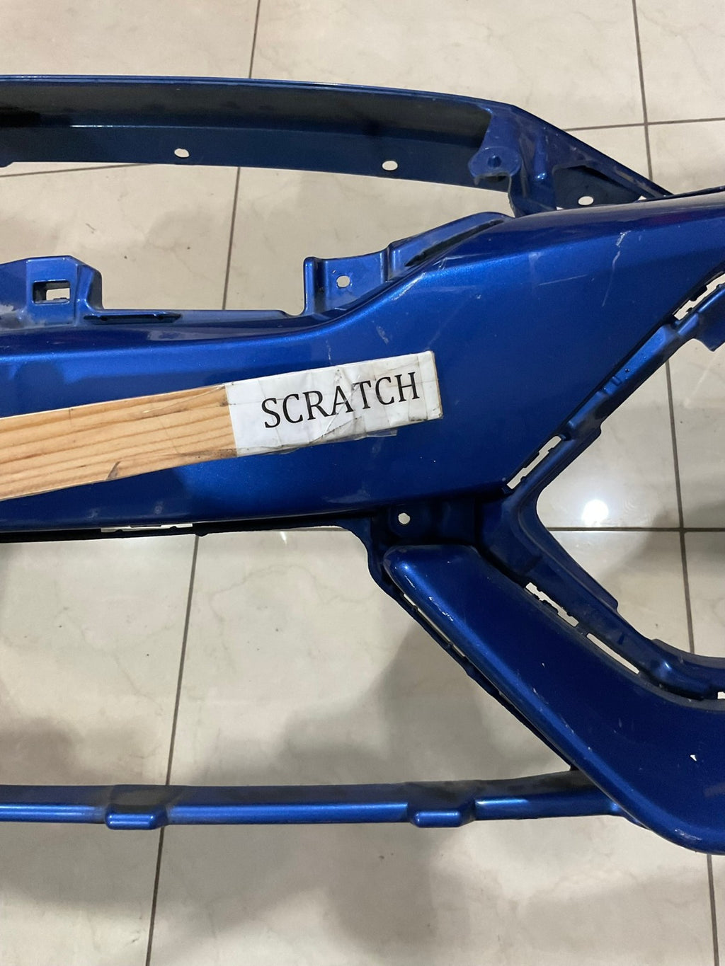 Front Bumper Cover Blue 2017-2019 Honda Civic Hatchback 71101+tg6+zz00 OEM