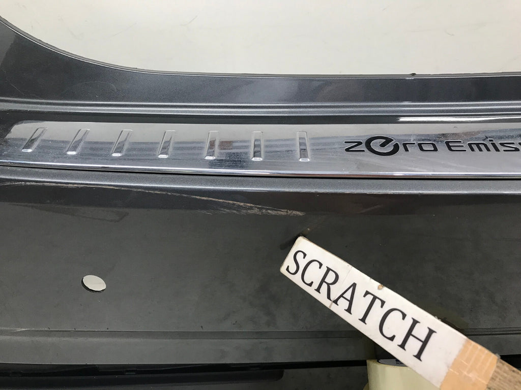 Rear Bumper Cover Gray 18-20 Nissan Leaf S/SL/SV w/Sensor Holes 85022-5SA0H OEM