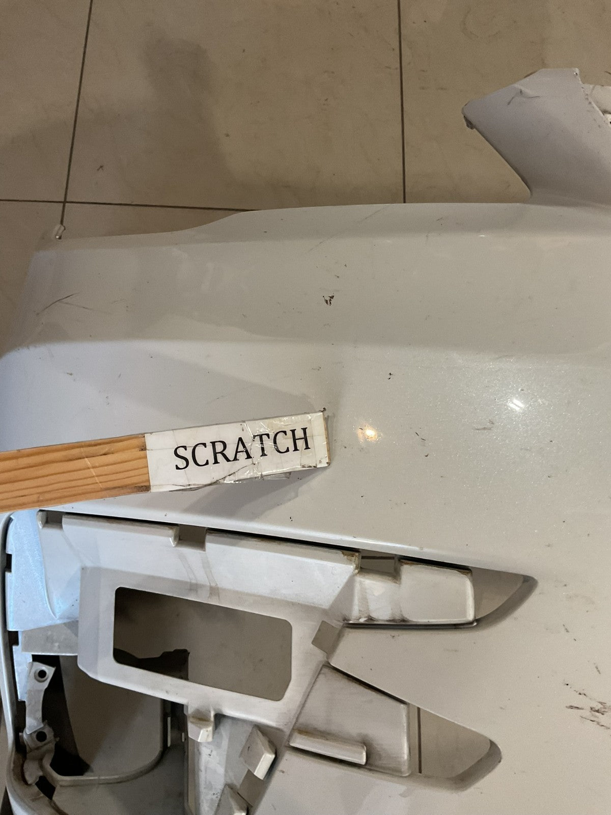Front Bumper Cover White 2019 20 2021 Subaru Ascent 57704c00a OEM