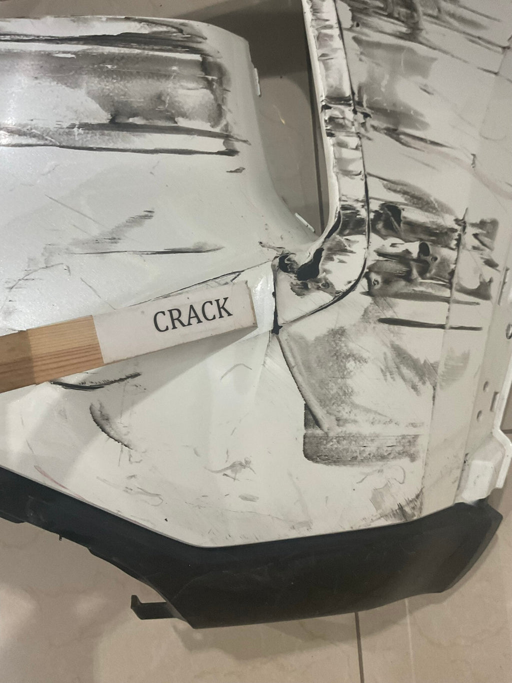 Front Bumper Cover White 2021 - 2023 Nissan Rogue ( X-Trail ) 62022+6R00H OEM