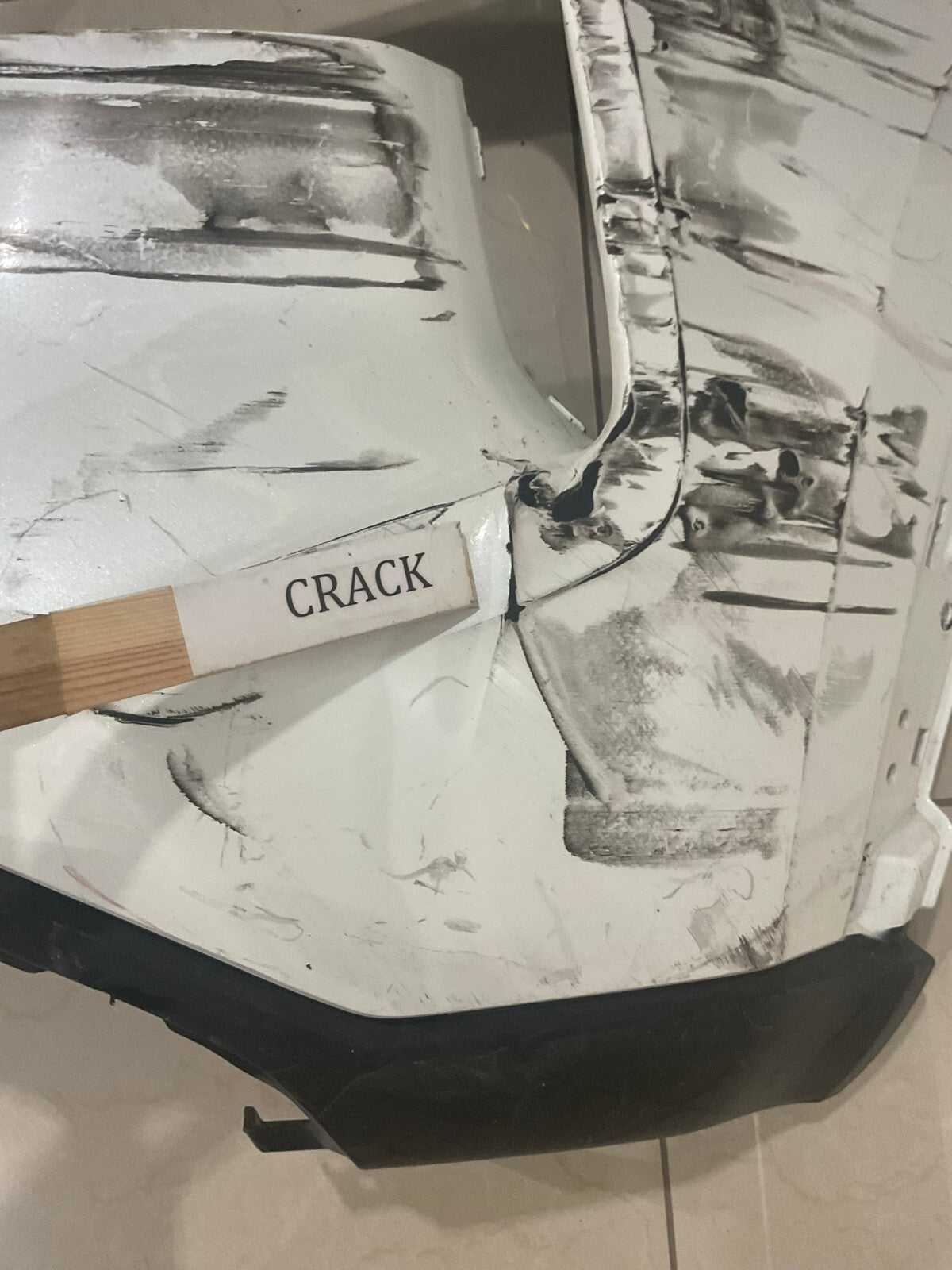 Front Bumper Cover White 2021 - 2023 Nissan Rogue ( X-Trail ) 62022+6R00H OEM