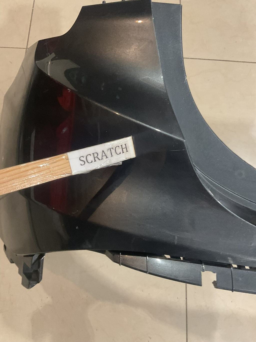Rear Upper Bumper Cover Grey 21-2022 Hyundai Santa Fe OE Style 86611+S2500& OEM